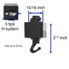 Direct-Lighting H System Track Adapter with Hook H870-BK (Black) view 4