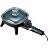 Brentwood SK-45 6" Non-Stick Electric Skillet with Glass Lid, Black, 7.7"D x 9"W x 6.6"H view 1
