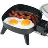 Brentwood SK-45 6" Non-Stick Electric Skillet with Glass Lid, Black, 7.7"D x 9"W x 6.6"H view 3