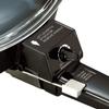 Brentwood SK-45 6" Non-Stick Electric Skillet with Glass Lid, Black, 7.7"D x 9"W x 6.6"H view 4