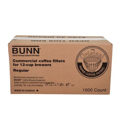BUNN 12-Cup Commercial Coffee Filters, 1000 Count (Pack of 1), 20115.0000