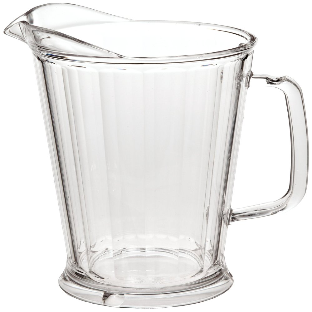 Cambro P64CW 64 oz Capacity, Camwear Clear Polycarbonate Tapered Pitcher