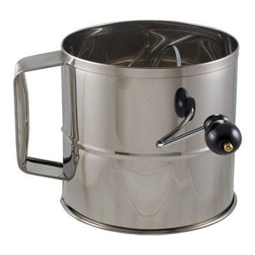 Crestware SFS08 Stainless Steel 8 Cup Flour Sifter