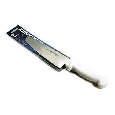 Dexter-Russell Basics P94801B 8" Cooks Knife with White Polypropylene Handle