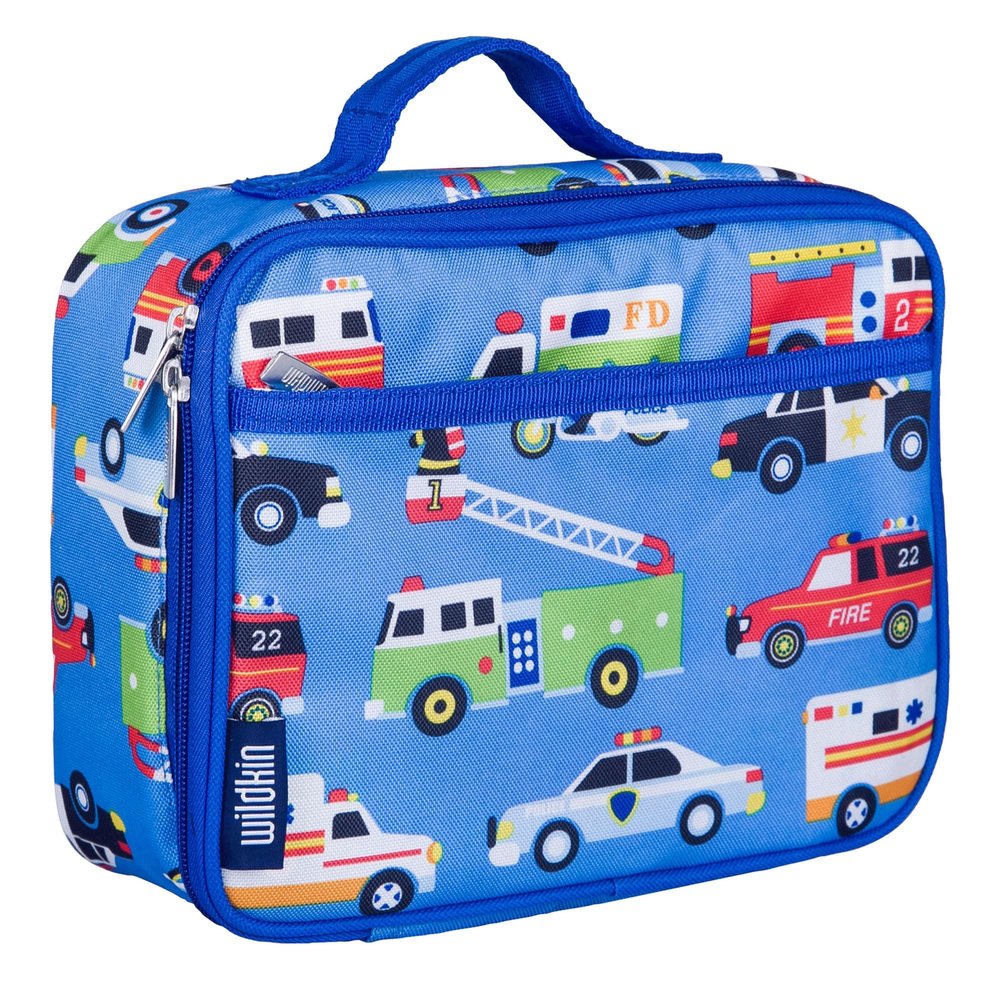 Wildkin Kids Insulated Lunch Box Durable and Reusable for School & Travel - Heroes
