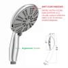 Ana Bath 5-Inch Anti-Clog High Pressure 3-Way LARGE Dual Shower Head with Handheld Spray - 5-Spray Setting/BRASS CONNECTOR/5 Ft Stainless Steel Hose/All Chrome (SS5450CCP) view 2