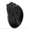 SF Cable, 3 Prong Power Plug Adapter, Australia AS3112 Receptacle to USA NEMA 5-15P view 1