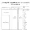 Protect-A-Bed, Allerzip Mattress Encasement, 11 - 18 Height, Waterproof, Zippered, 6-sided, Queen view 3