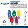 Novelty Lights Twinkle Christmas Replacement Bulbs - Outdoor Individual Bulbs for Events, Holiday Parties, Patios, and More - C7/E12 Candelabra Base, 5 Watt Lights (Multicolor, 25 Pack) view 2
