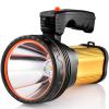 CSNDICE Flashlights High Lumens, Spotlight Flashlights, IPX5 Waterproof Flashlight, Rechargeable Spotlight with Shoulder Strap for Camping Hunting Emergencies Outdoor (Gold) view 1