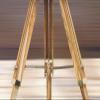Thor Vintage Wooden Lamp Stand Shade Floor Tripod Adjustable Teak Tripod Lamp view 2