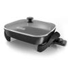 BLACK+DECKER Electric Skillet, Variable Temperature Control, Nonstick Cooking Surface, Dishwasher Safe, Tempered Glass Lid, 12"x15" view 1
