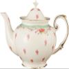 Gracie China by Coastline Imports Vintage Green Rose Porcelain 11-Piece Tea Set, Green view 2
