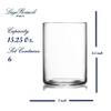 Luigi Bormioli Top Class 15.25 oz All Purpose Glasses - Set of 6 Durable Lead-Free Crystal Drinkware with Reinforced Rims & Minimalist Design - Elegant Glassware for Home or Bar Use view 2