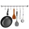 eForwish 304 Stainless Steel Kitchen Utensil Racks with 7 Sliding Hooks Hangers Wall Mounted 15" view 3