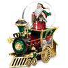 Thommas Kinkade Santa Claus is Comin' to Town Musical Snowglobe Train Car by The Bradford Exchange view 1