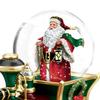 Thommas Kinkade Santa Claus is Comin' to Town Musical Snowglobe Train Car by The Bradford Exchange view 2