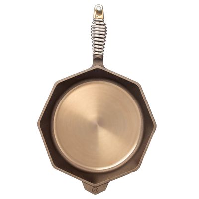 FINEX 12" Cast Iron Skillet, Modern Heirloom, Handcrafted in The USA, Pre-Seasoned with Organic Flaxseed Oil