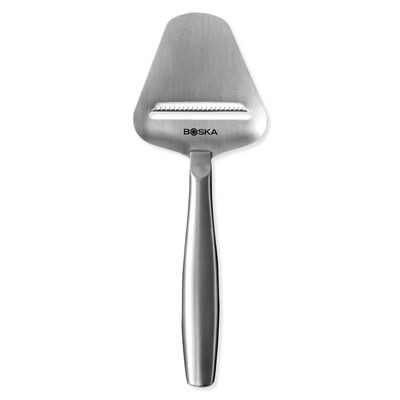 Boska Stainless Steel Cheese Slicer - Copenhagen For All Types of Cheese - Multi-Functional Cheese Slicer - Handheld Slicer - Silver Non-Stick - Dishwasher Safe - For Kitchen Cooking
