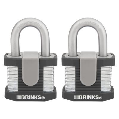 BRINKS Home Security 672-50201: 50Mm Laminated Steel, Commercial, 2Pk