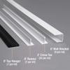 CeilingMAX 100 sq ft Black Surface Mount Vinyl Ceiling Grid Kit view 3