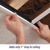 CeilingMAX 100 sq ft Black Surface Mount Vinyl Ceiling Grid Kit view 4
