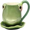 Appletree 3-7/8-Inch Ceramic Frog Cup and Saucer view 1