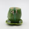 Appletree 3-7/8-Inch Ceramic Frog Cup and Saucer view 2