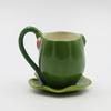 Appletree 3-7/8-Inch Ceramic Frog Cup and Saucer view 3
