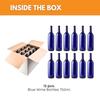 FastRack - 750ml Blue Wine Bottles (Pack of 12), W5 Cobalt Blue Bordeaux Liquor Bottles | 750 ml Empty Wine Bottle for Drinks - NO CORKS INCLUDED view 2