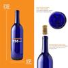 FastRack - 750ml Blue Wine Bottles (Pack of 12), W5 Cobalt Blue Bordeaux Liquor Bottles | 750 ml Empty Wine Bottle for Drinks - NO CORKS INCLUDED view 3