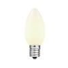 Novelty Lights 25 Pack C9 Ceramic Outdoor Christmas Replacement Bulbs, White, E17/C9 Intermediate Base, 7 Watt view 1