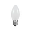 Novelty Lights 25 Pack C9 Ceramic Outdoor Christmas Replacement Bulbs, White, E17/C9 Intermediate Base, 7 Watt view 2
