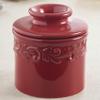 Butter Bell - The Original Butter Bell crock by L Tremain, a Countertop French Ceramic Butter Dish Keeper for Spreadable Butter, Antique Collection, Emerald view 2