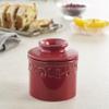 Butter Bell - The Original Butter Bell crock by L Tremain, a Countertop French Ceramic Butter Dish Keeper for Spreadable Butter, Antique Collection, Emerald view 3