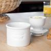 Butter Bell - The Original Butter Bell crock by L Tremain, a Countertop French Ceramic Butter Dish Keeper for Spreadable Butter, Caf Matte & Retro Collection (BBCCWHT) view 4