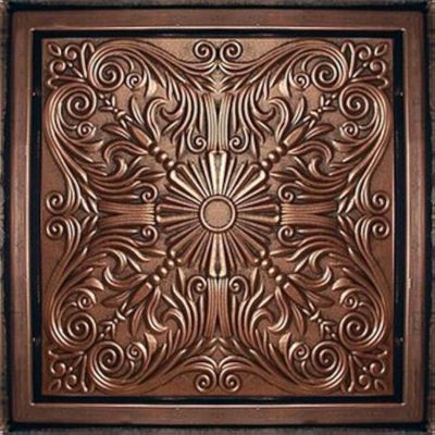 Astana Antique Copper Black (24x24 PVC) Ceiling Tile