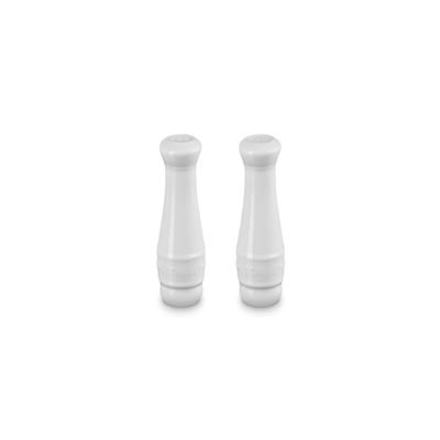 Le Creuset, Salt and Pepper Shaker Set of 2 - White