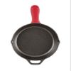 Lodge Silicone Hot Handle Holder - Dishwasher Safe Hot Handle Holder Designed for Lodge Cast Iron Skillets 9 Inches+ w/Keyhole Handle - Reusable Heat Protection Up to 500 - Red view 3