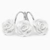 BEAVO Shower Curtain Hooks, Home Decorative Rustproof Shower Curtain Hooks Resin Rose Flower Shower Hooks Rings for Bathroom Shower Rods Curtains,Set of 12 Hooks (White) view 2