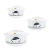 Cello Chef Super 3 pcs Insulated Hot Pot Casserole Gift Set 2300ml, 784ml, 1250ml (White) view 1