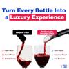 TenTen Labs Premium Wine Aerator Pourer Spout (2-Pack)  Rich Bubbles for Improved Flavor & Aroma  Wine Accessories for Wine Lovers with No-Drip Design  Perfect Gifts for Women and Men  Black view 4