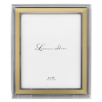 Lawrence 840280 Verona Collection 8-Inch x 10-Inch Metal Gold Picture Frame