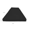 D&D Futon Furniture Trifold Foam Beds, Floor Tri-Fold Bed, Foldable Shikibuton Mattress Cushion Topper Mat for Space Saving Sleepover 3x27x75 in, Black view 2
