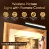 Concept Lighting 102L Cordless Remote Control LED Picture Light- 11 1/2 inch Antique Brass With Silver Undertones view 2