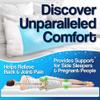 Cooling - Extra Firm Full Shredded Memory Foam Body Pillow w/Cooling Gel, Support and Comfort for Stomach and Side Sleepers by Mindful Design view 2