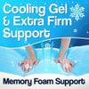 Cooling - Extra Firm Full Shredded Memory Foam Body Pillow w/Cooling Gel, Support and Comfort for Stomach and Side Sleepers by Mindful Design view 3