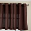 Lorraine Home Fashions Jackson 58-inch x 24-inch Tier Curtain Pair, Chocolate view 1