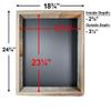 BARNWOODUSA 18"x24" Rustic Collectible Shadow Box Picture Frame Made of Upcycled Wood Shadow Box view 4