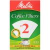 Melitta #2 Cone Coffee Filters, White, 100 Count - Packaging May Vary view 1